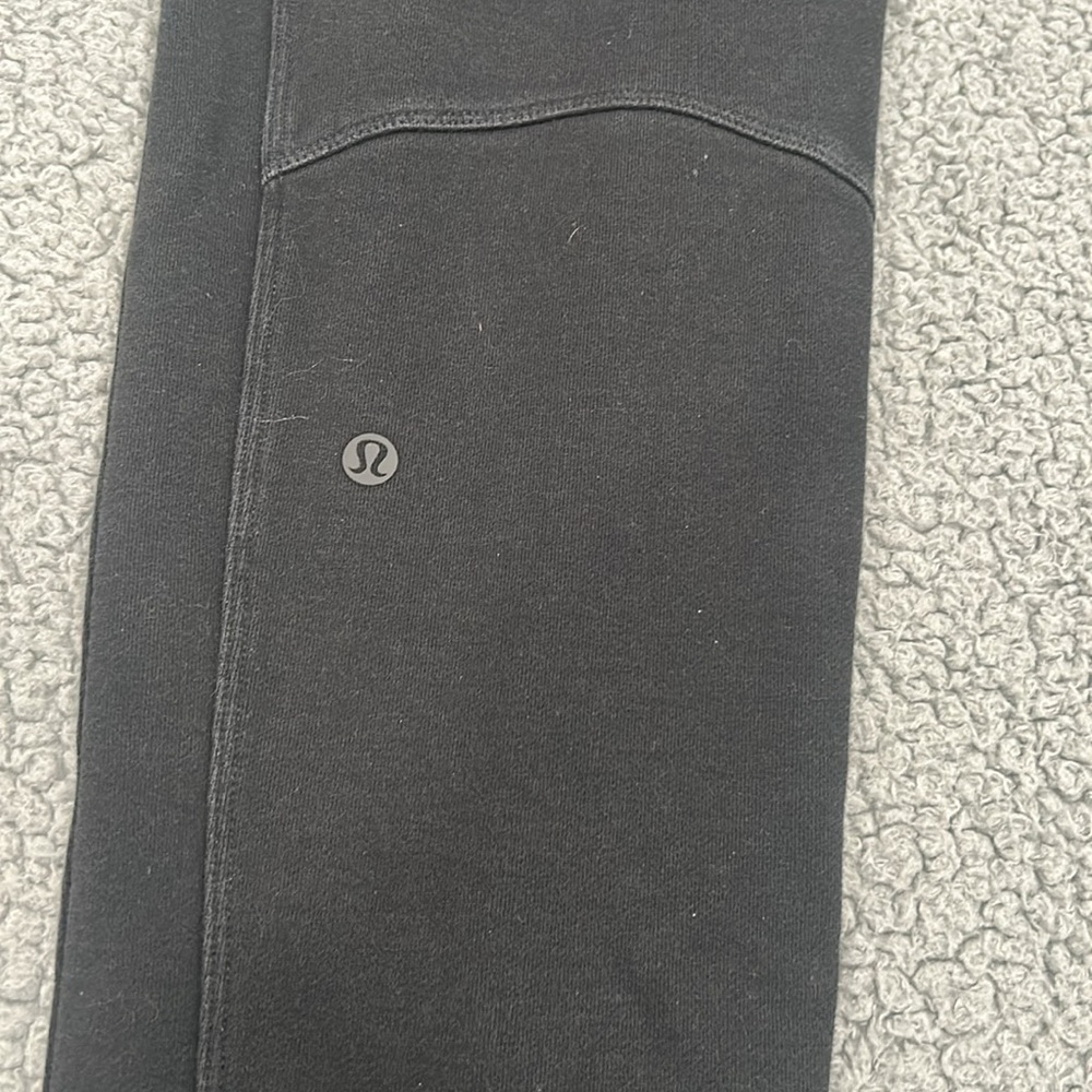 Lululemon Athletica Black Track Pants with Elastic Waistband - Picture 2 of 8